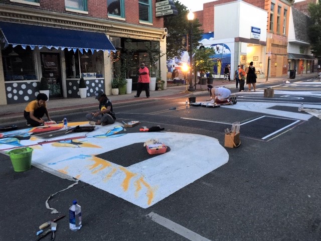 painting the street