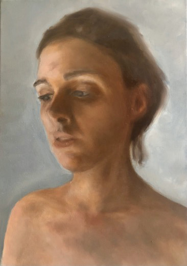 oil painting of a woman