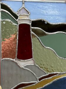 stained glass lighthouse